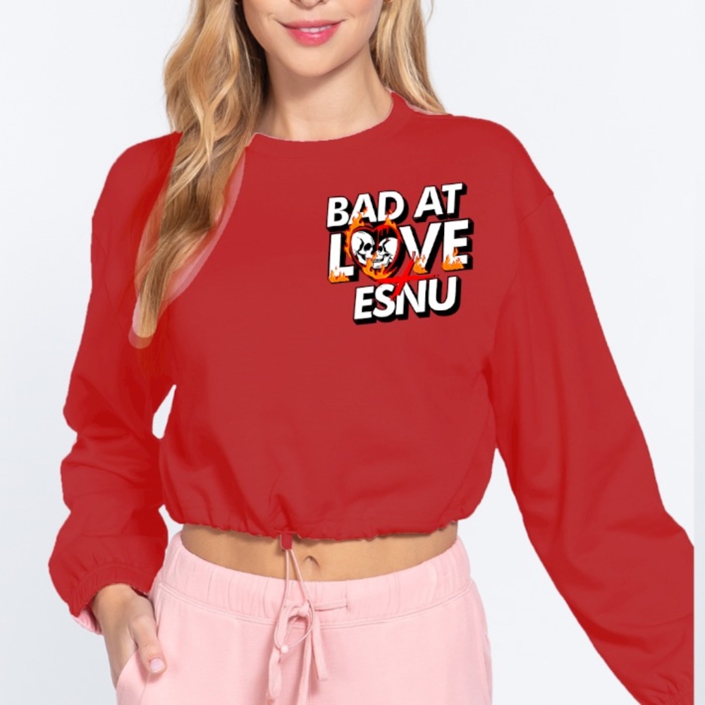 Red Streetwear Crop Top